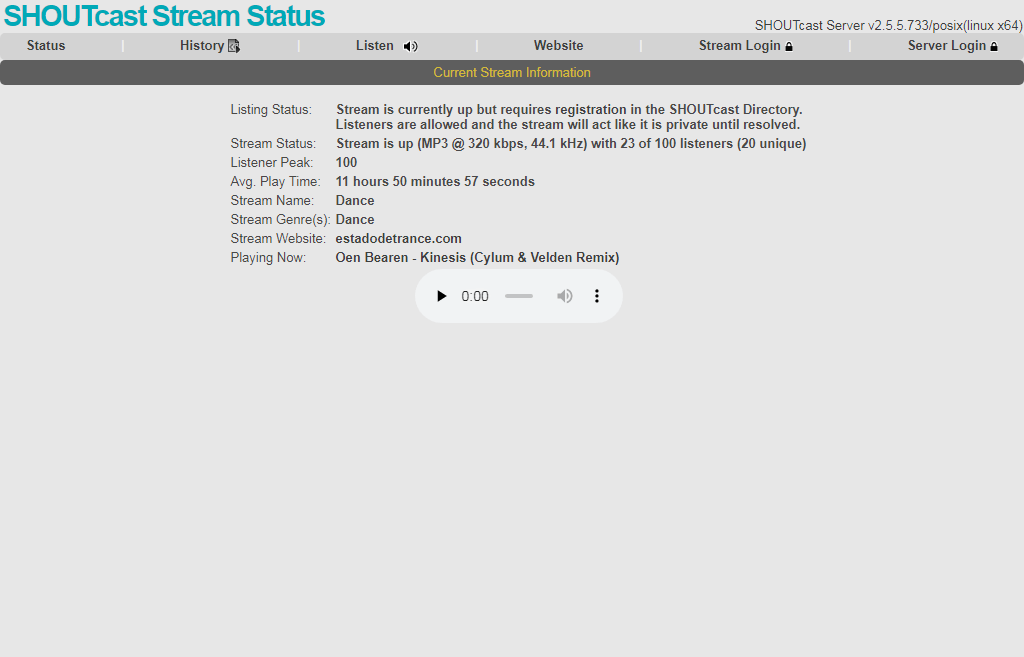 diferencia entre shoutcast v1 y v2