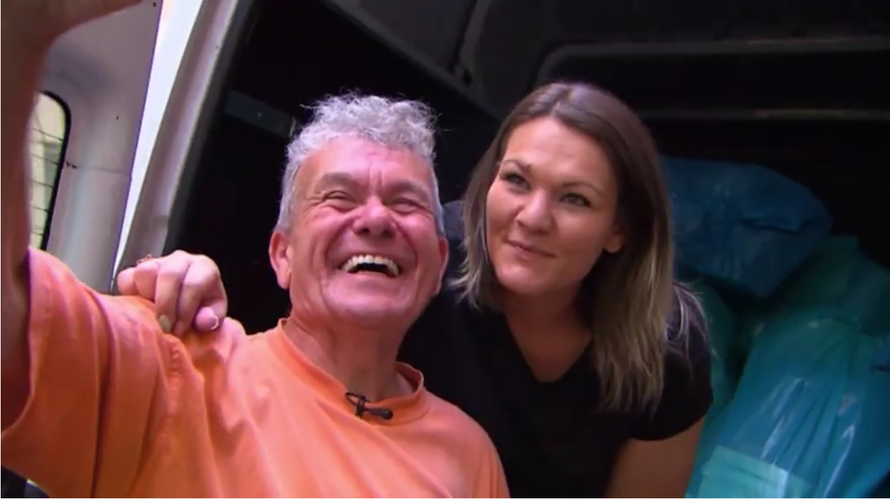 Freundliches Team der Entrümpelungsfirma Molitor – Gerald Molitor mit seiner Tochter Lara Molitor.