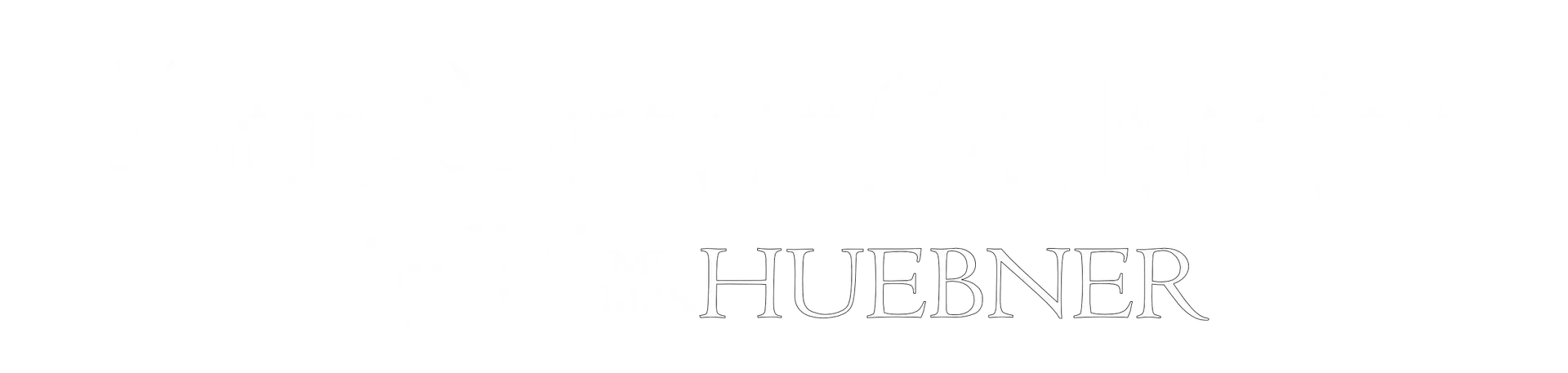 das ist das Logo DarkDreamCollection mit einer Gothic schrift darunter steht in einer regulären Schrift by Mr. & Mrs. Huebner und ein verschachteltes Logo