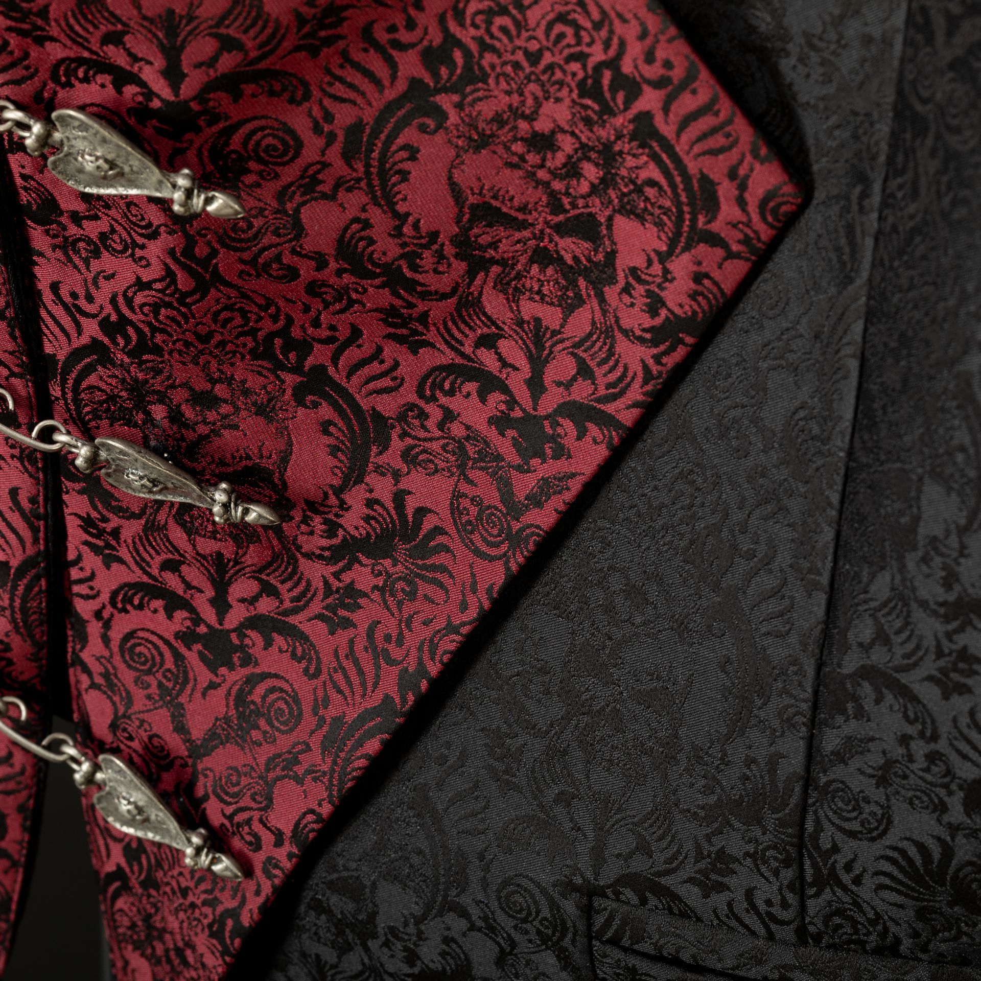Gothic Weste mit Barock Stil Brokat