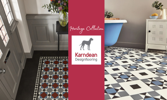 twon types of Karndean heritage flooring