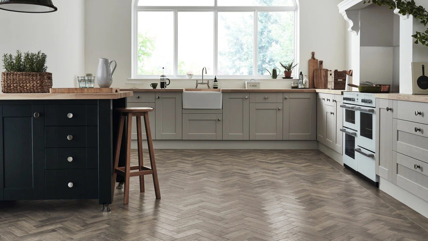 lvt floor in a kitchen