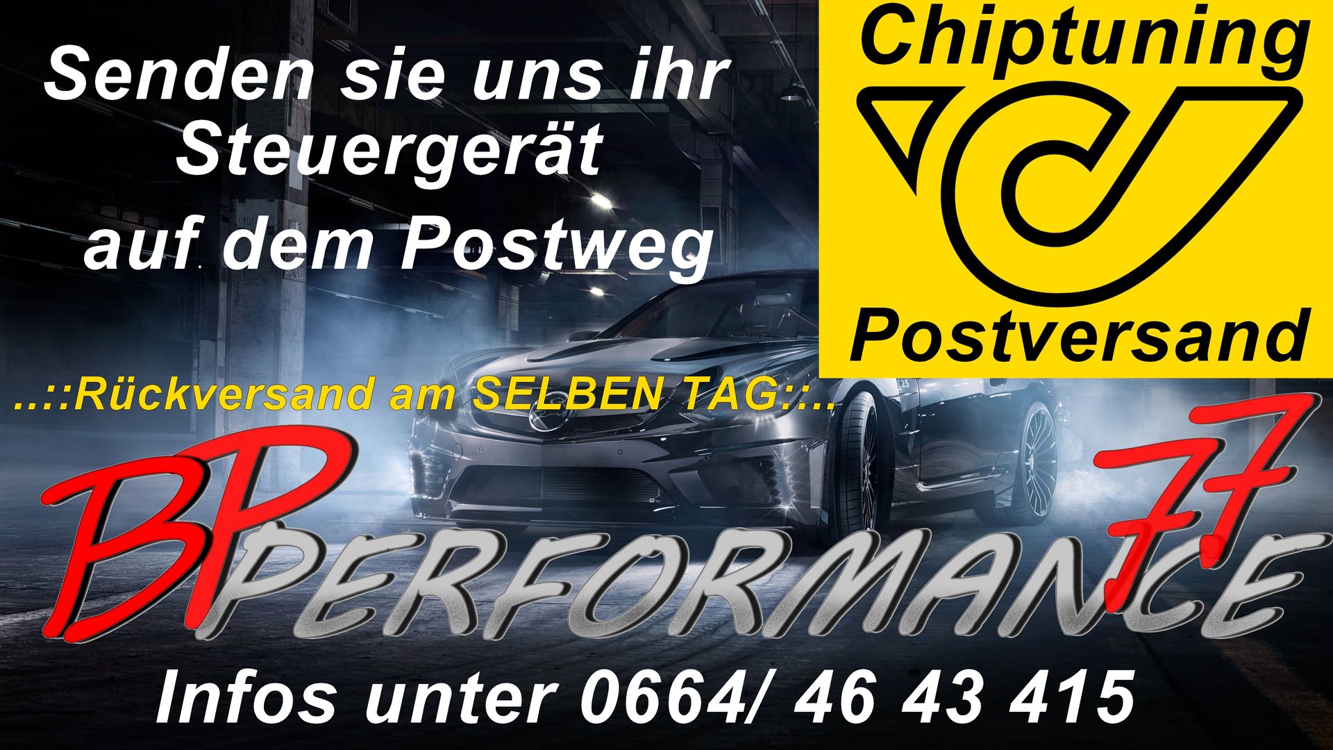 Chiptuning per Postversand BP Performance77 Softwaretuning AdBlue AGR DPF