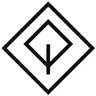 pilzwirt Logo von pilzwirt stilisierter Baum in einer Raute