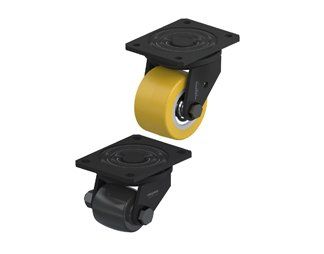 Welded business machine casters