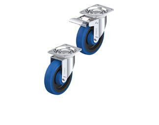 light-medium duty ergonomic wheel casters