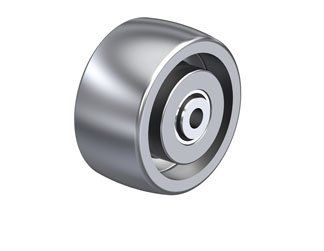 Solid stainless steel wheel