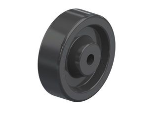 Solid black phenolic wheel