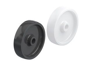 Solid polypropylene wheels