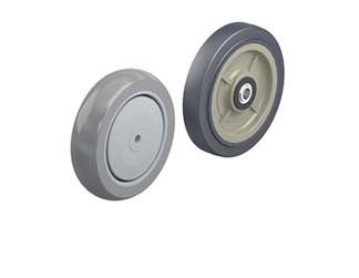 Thermoplastic urethane wheels on polypropylene