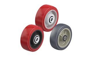 Thermoplastic urethane wheels on polypropylene