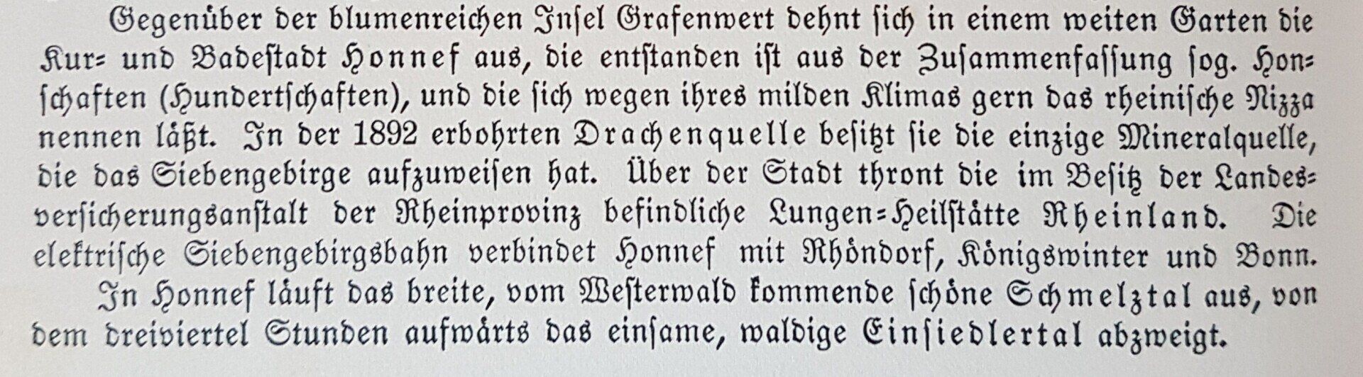 Historischer Text zur Rheininsel Grafenwerth