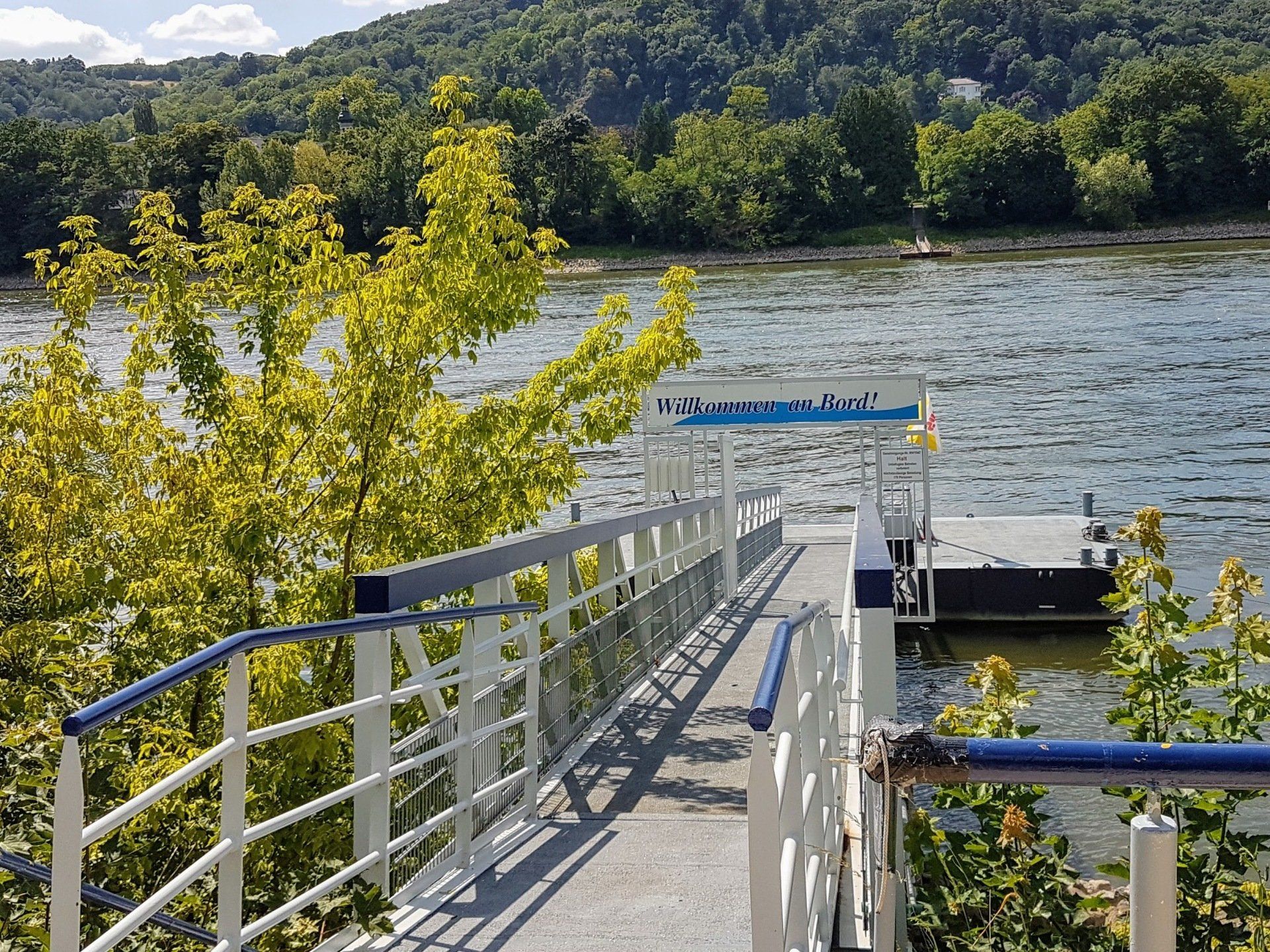 Schiffsanleger auf Grafenwerth