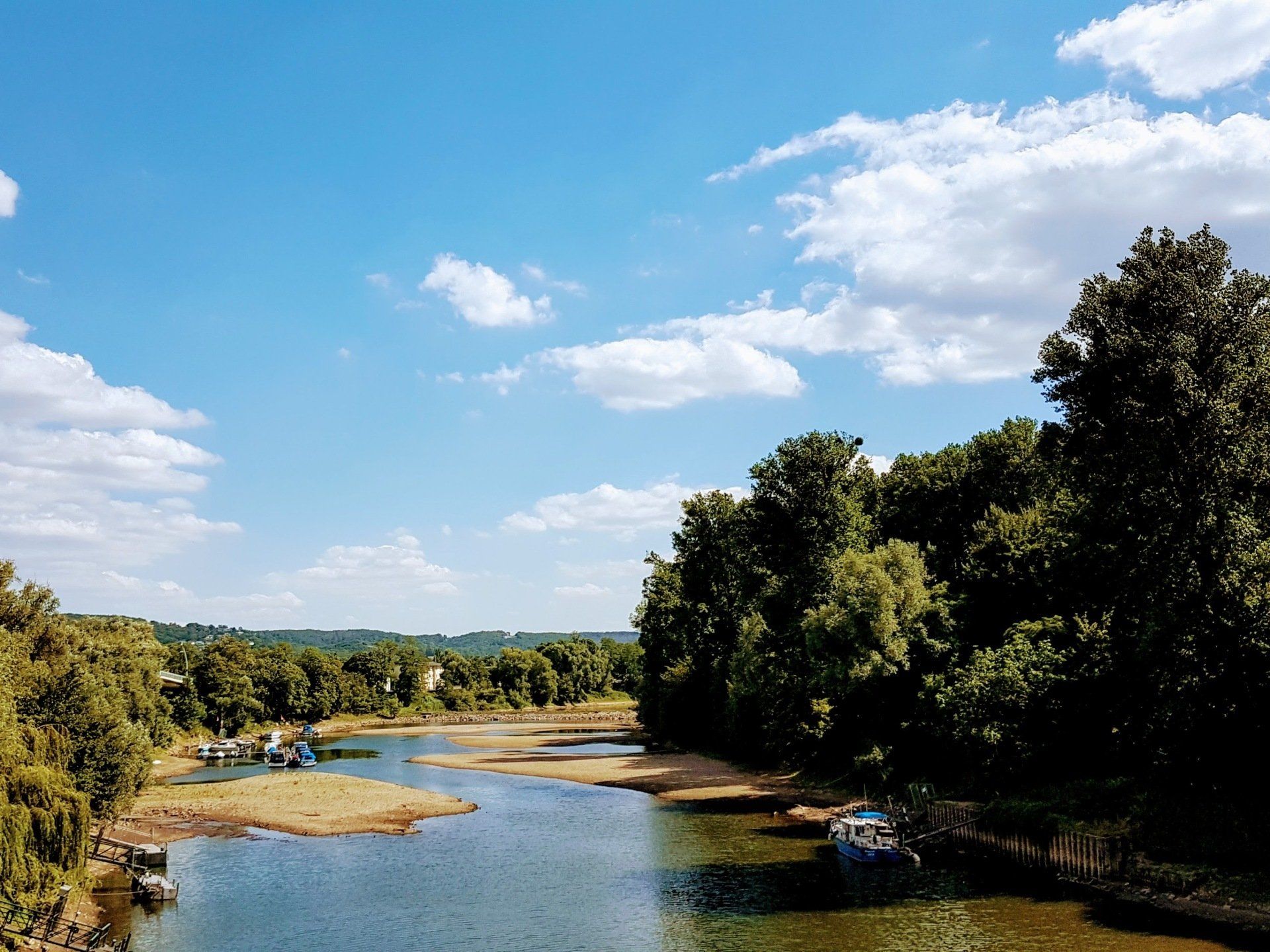 Brücke Grafenwerth, Blick auf den