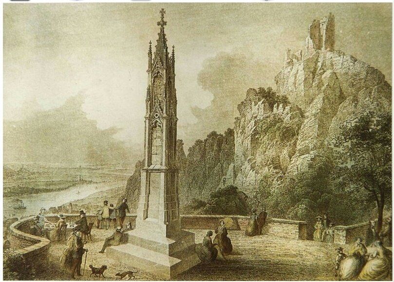 Landsturmdenkmal, Drachenfels, 1855, Zwirner, Dombaumeister Köln
