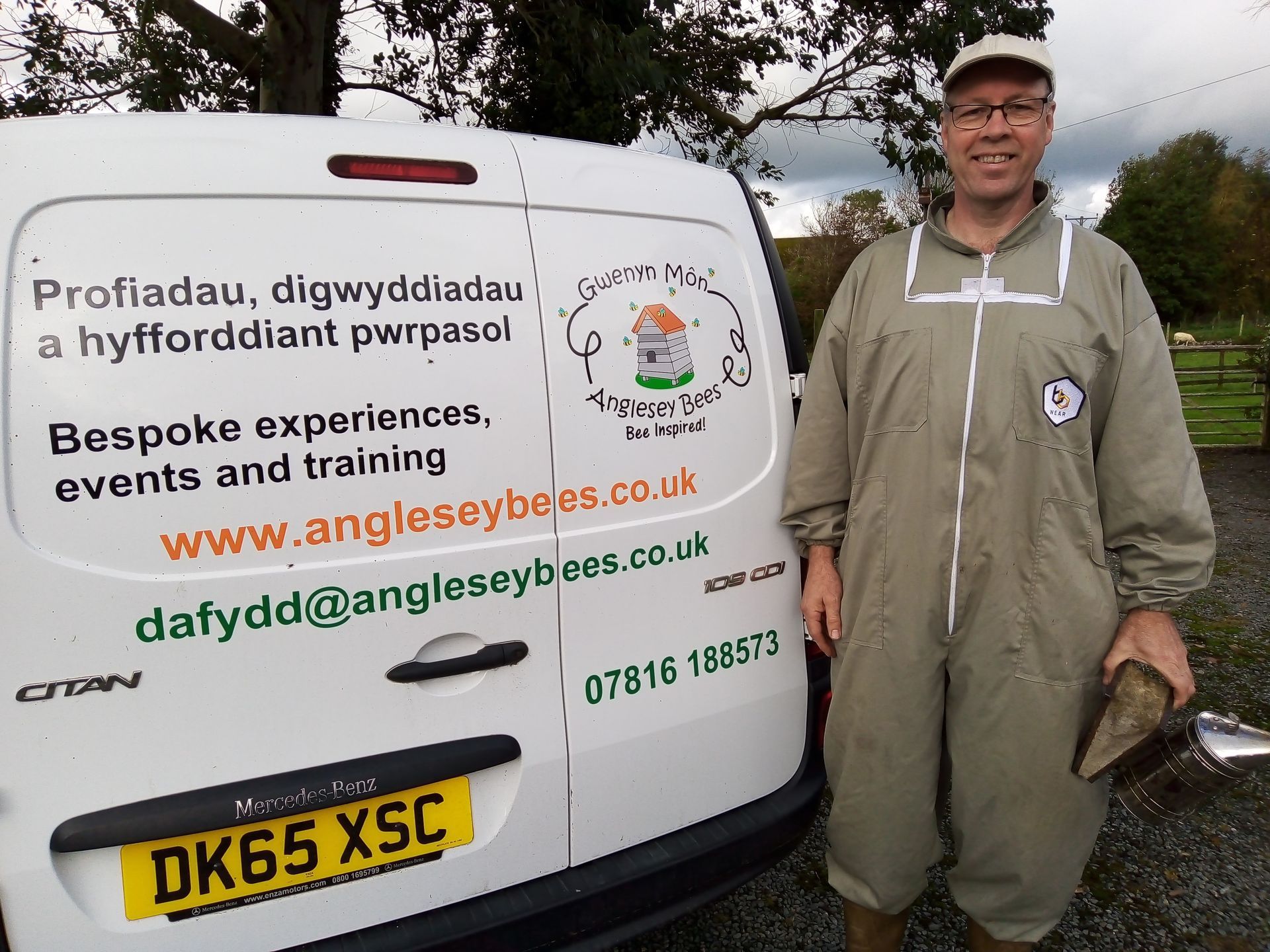 Ready for work at Anglesey Bees