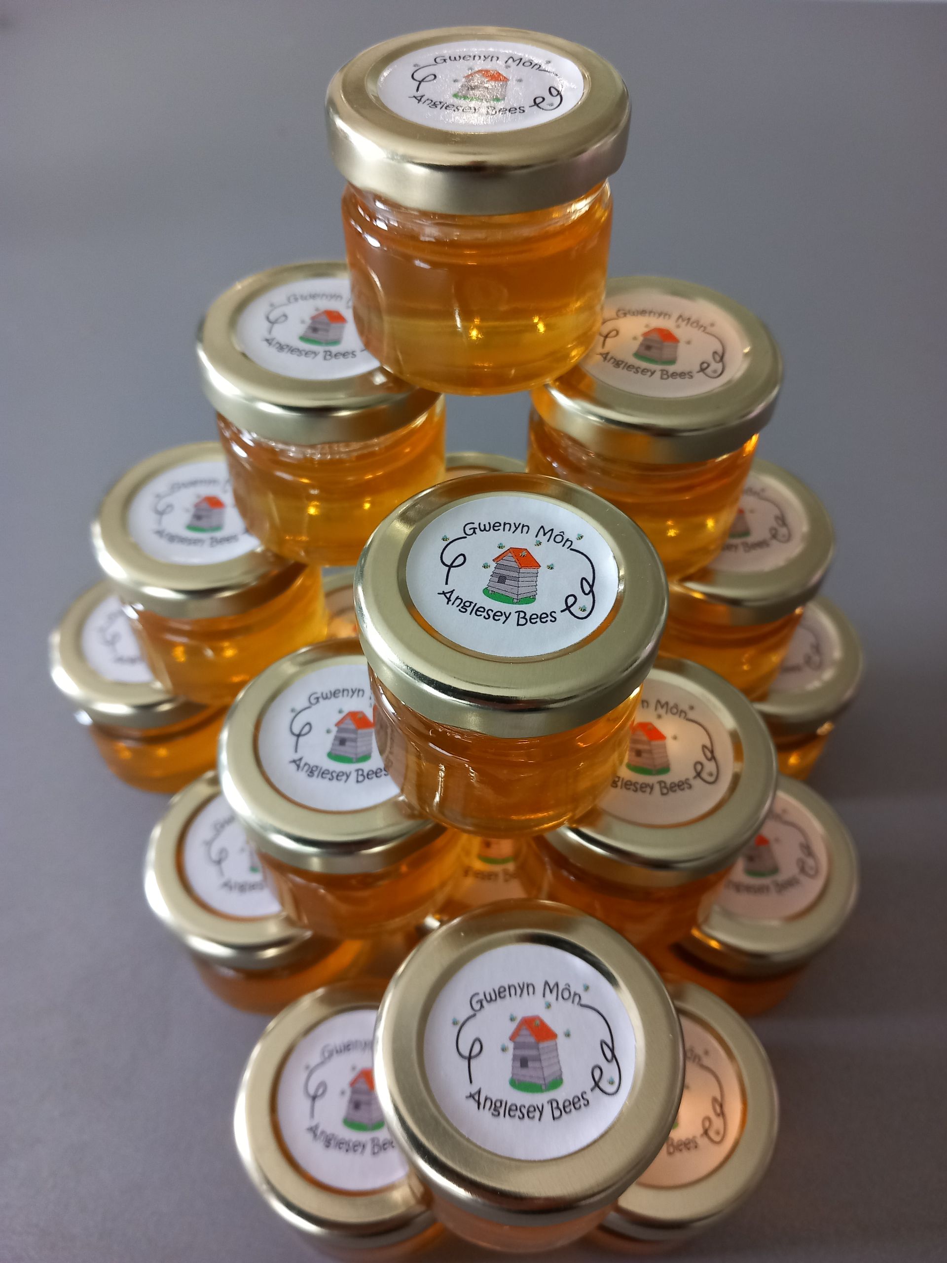 Anglesey wildflower honey wedding favours, also suitable for hospitality welcome hampers