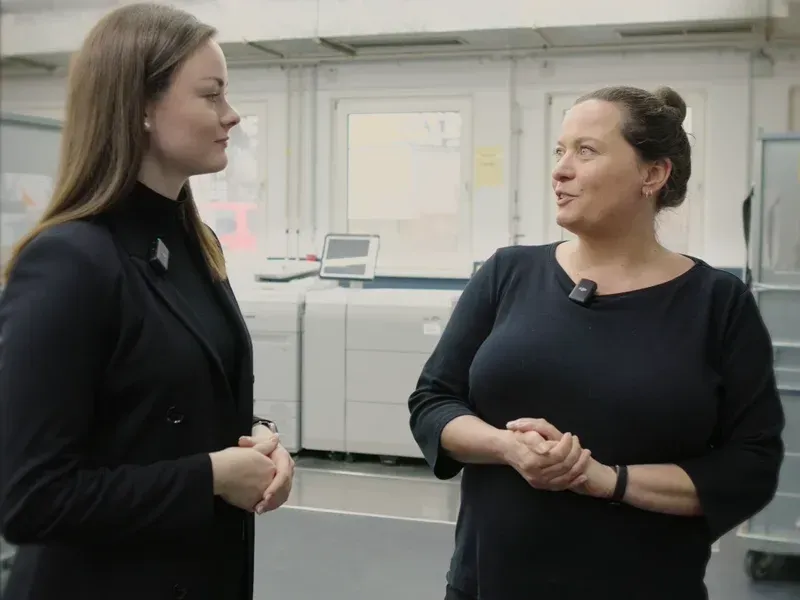 Kurzvideo zur hauseigenen Druckerei