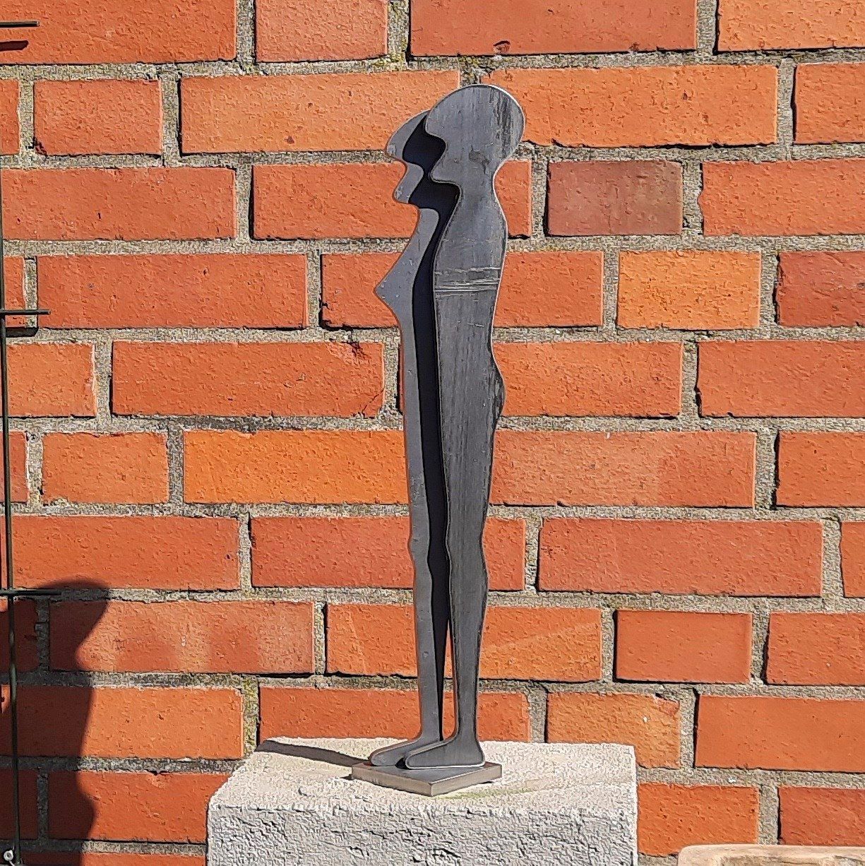 CorTen Stahl, Kunst, Objekt, Deko, Skulptur Adam und Eva, Oliver Pohl, Schöner Wohnen