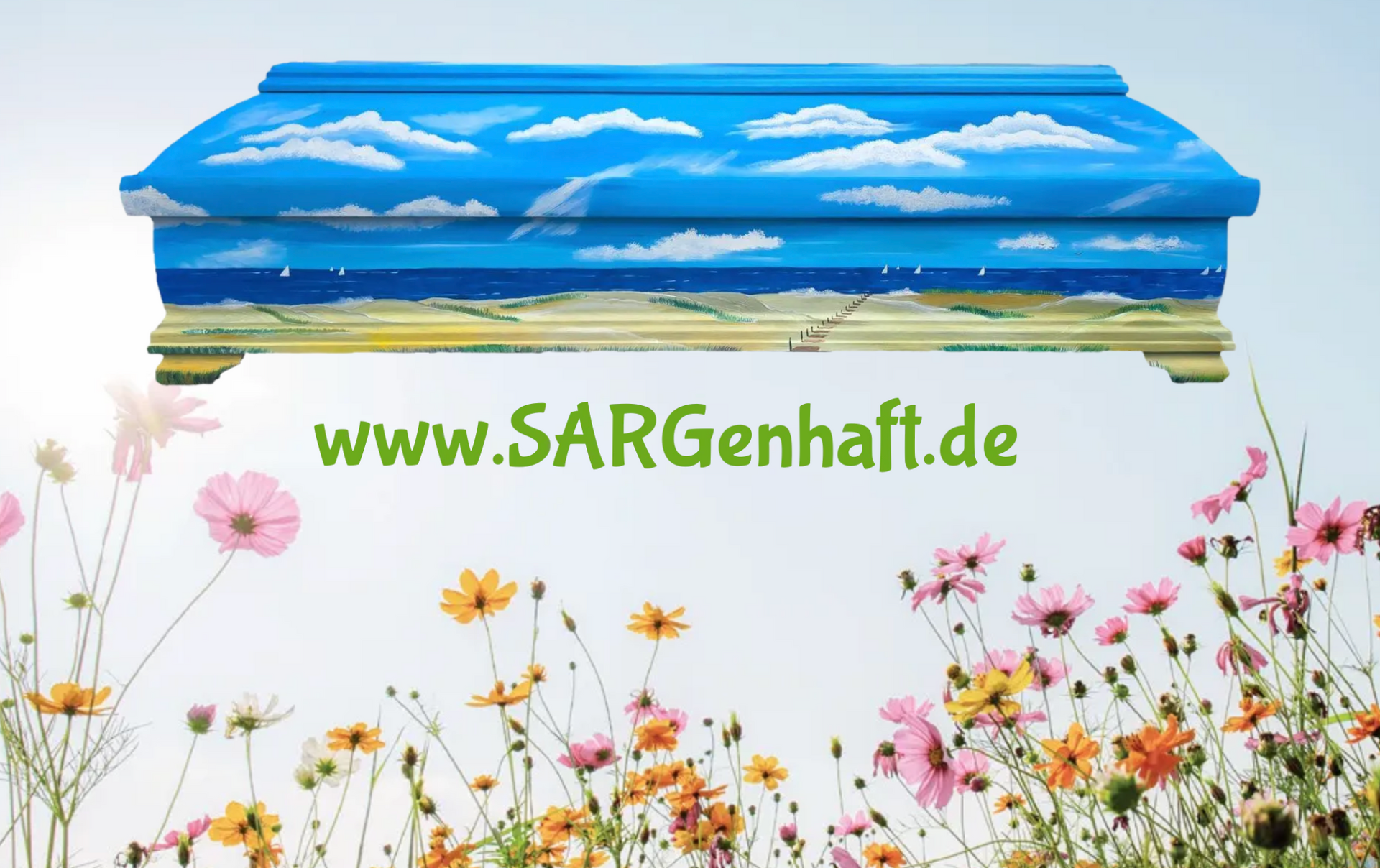 Visitenkarte Sargenhaft von Künstlerin Georgia Hindenburg