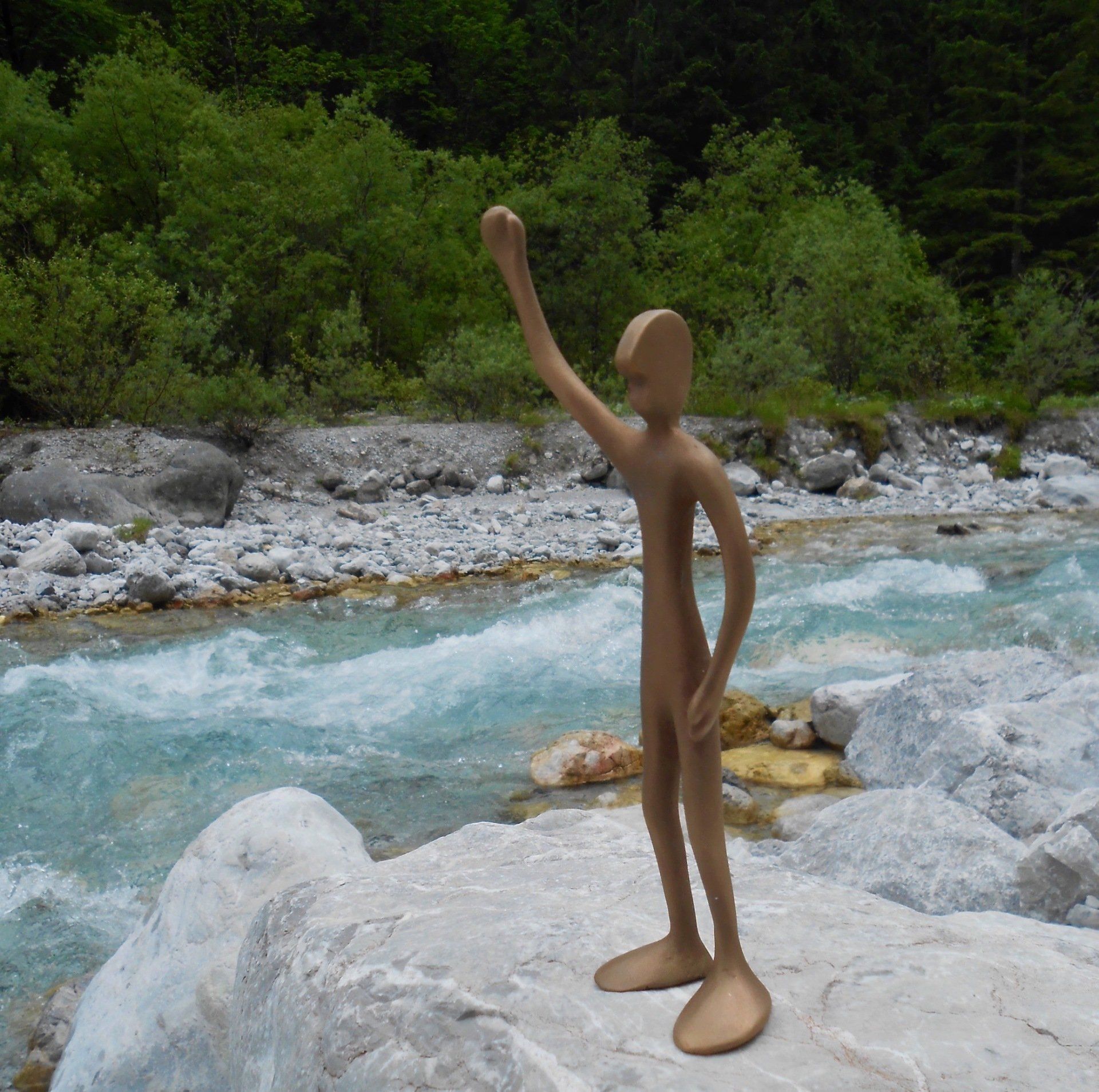 Das Bild zeigt den Friend no 7 an einem Gebirgsbach in den Bayerischen Alpen bei Berchtesgaden.