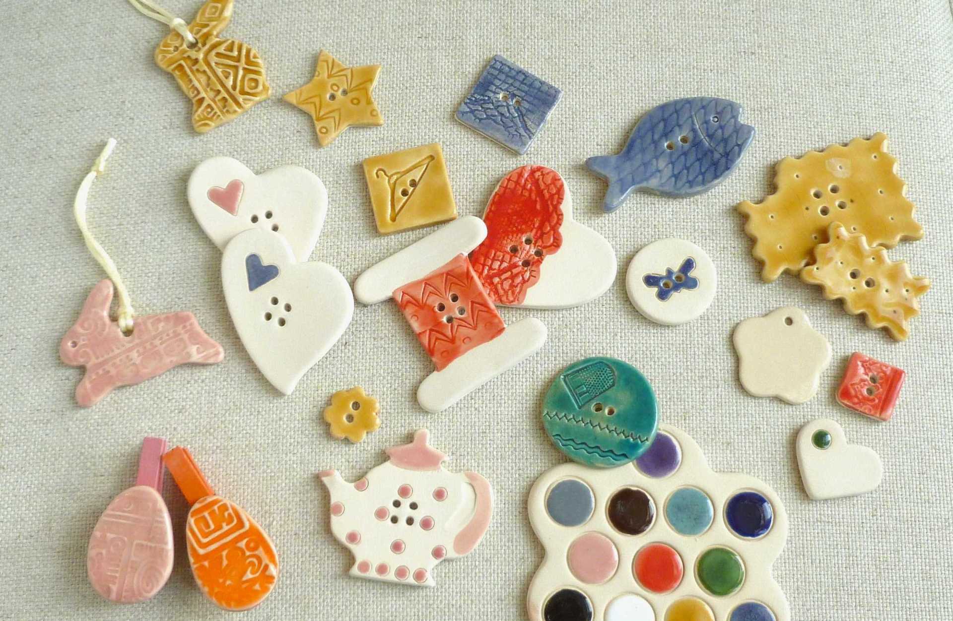réalisations d'atelier de modelage