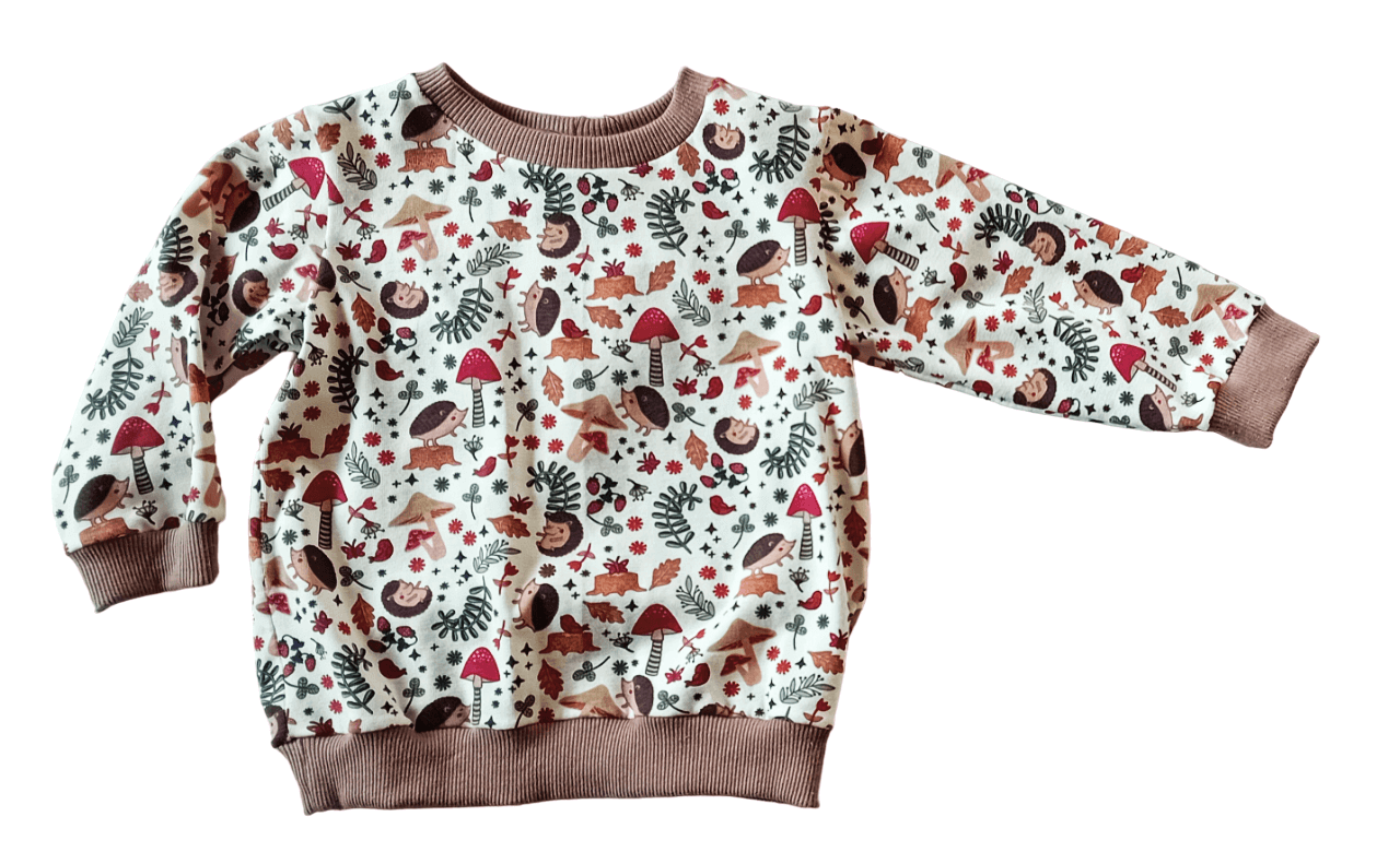 Babysachen handmade - Babypullover Herbstwald