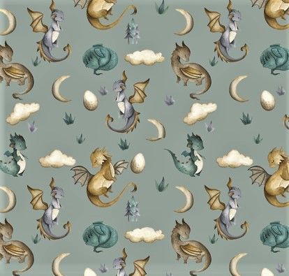 Stretchjersey mit Drachenmotiv - Handmade Kindermode Mini Tilli by Sonja