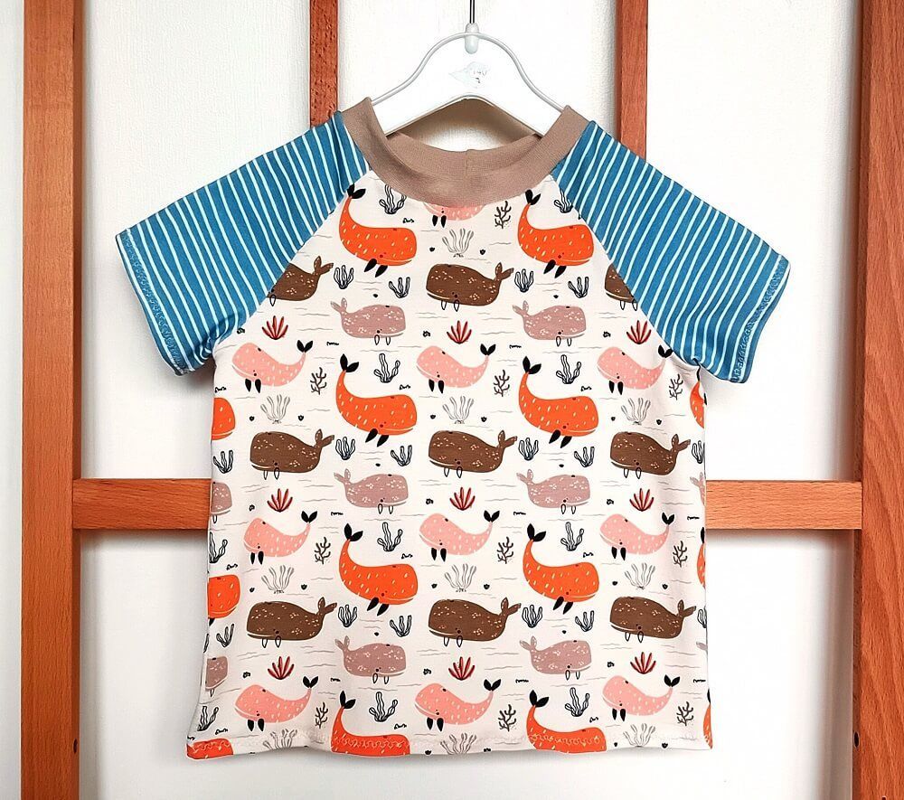 Kindershirt Wale Gr. 80 Mini Tilli by Sonja - Selbstgenähte Kinderkleidung Kindershirt Wale