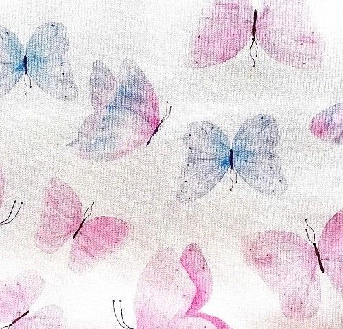 Schmetterlinge Biojersey   Ökologische Kinderkleidung | Designer Kinderstoffe - Mini Tilli by Sonja