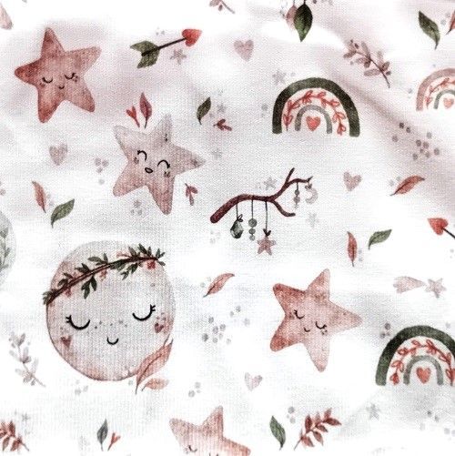 Rippjersey Nachthimmel  Ökologische Kinderkleidung | Designer Kinderstoffe - Mini Tilli by Sonja