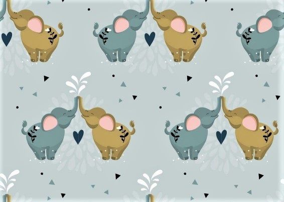 Ökologische Kinderkleidung | Designer Kinderstoffe - Mini Tilli by Sonja Elefanti mint