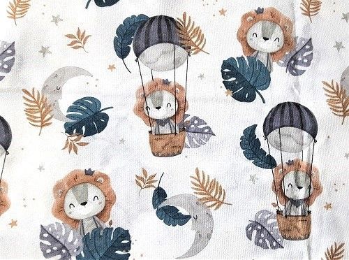 Ökologische Kinderkleidung | Designer Kinderstoffe - Mini Tilli by Sonja - Stretchjersey Lion