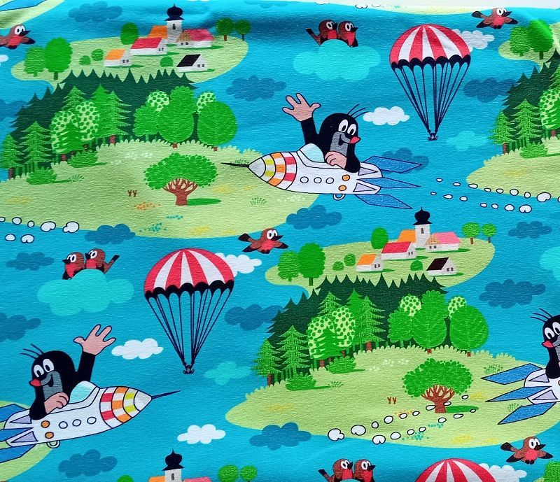 Mini Tilli by Sonja - Selbstgenähte Kinderkleidung - Stretchjersey Pauli Weltreise