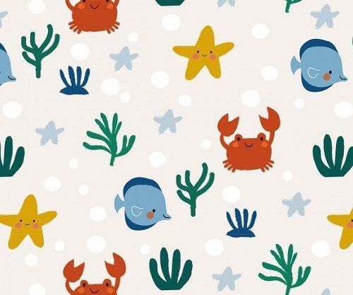 Ökologische Kinderkleidung | Designer Kinderstoffe - Mini Tilli by Sonja Unterwasserwelt