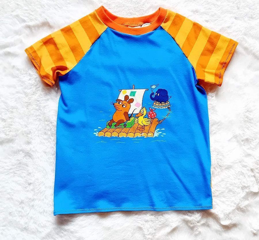 Handmade Kinder T-Shirt mit der Maus aus der Sendung mit der Maus - Mini Tilli by Sonja