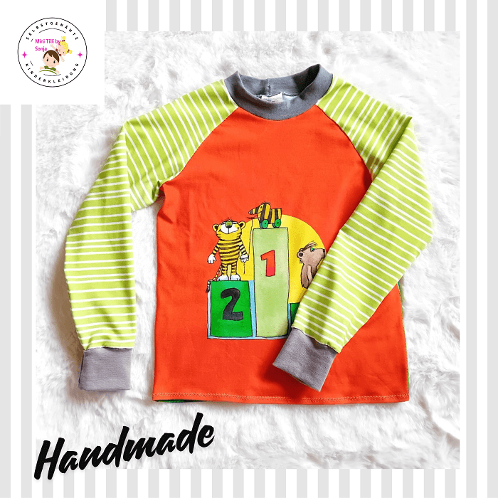 Mini Tilli by Sonja - Selbstgenähte Kinderkleidung - Janosch Pullover Fußball