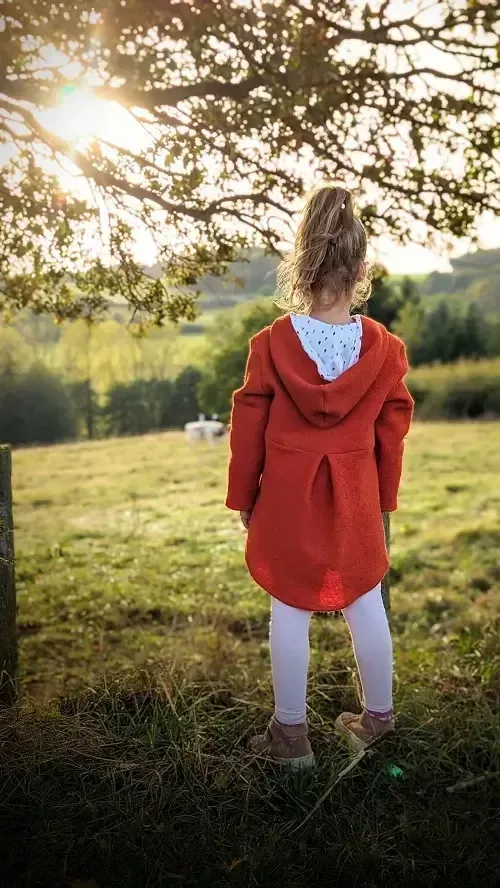 handgefertigter Walkmantel Mini Tilli by Sonja - individuelle Kinderkleidung - Walkmantel