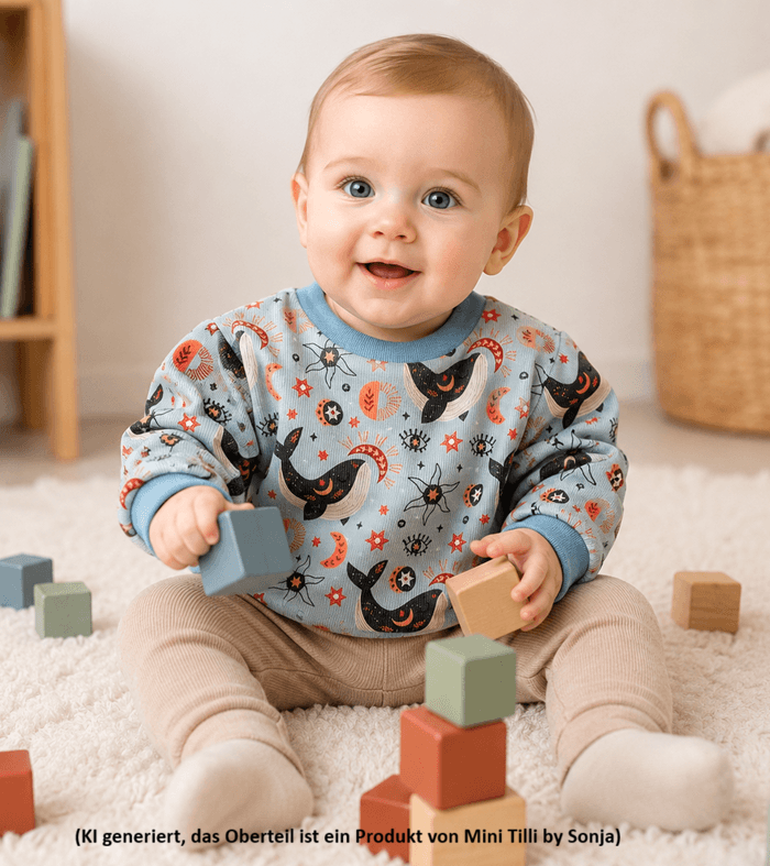 Selbstgenähte Kleidung für Babys im Onlineshop von Mini Tilli by Sonja entdecken