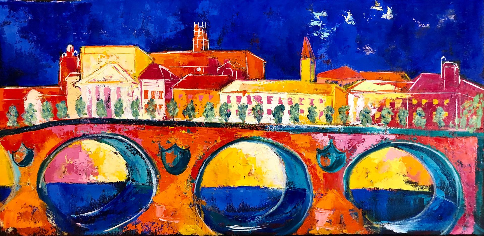 Julie d'Aragon artiste peintre Toulouse,Toulouse ma ville, cadeau de noel, noel a toulouse, frenchartist, artiste peintre toulouse, cadeau de noel parents,