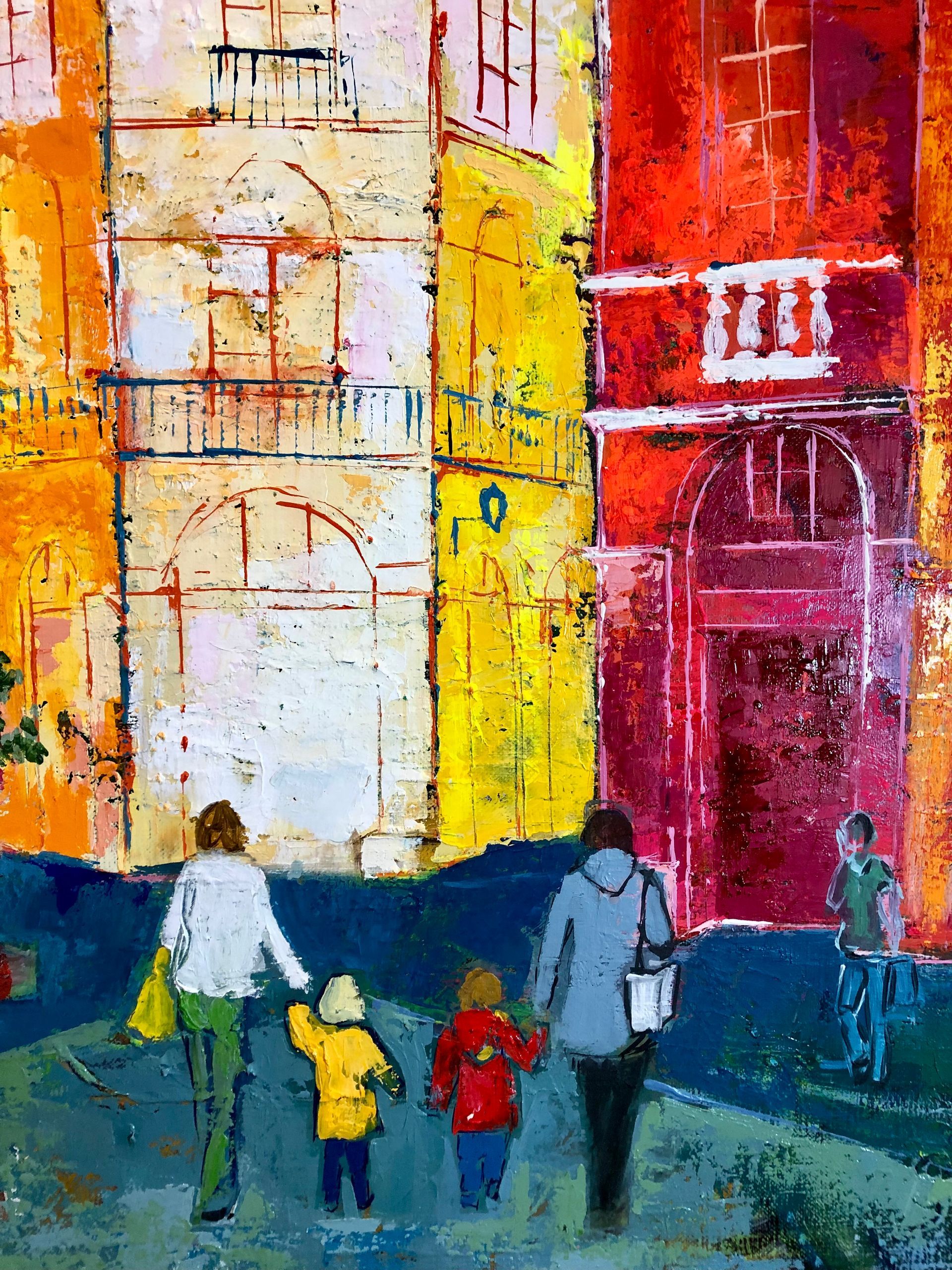 Toulouse ma ville, cadeau de noel, noel a toulouse, frenchartist, artiste peintre toulouse, cadeau de noel parents,