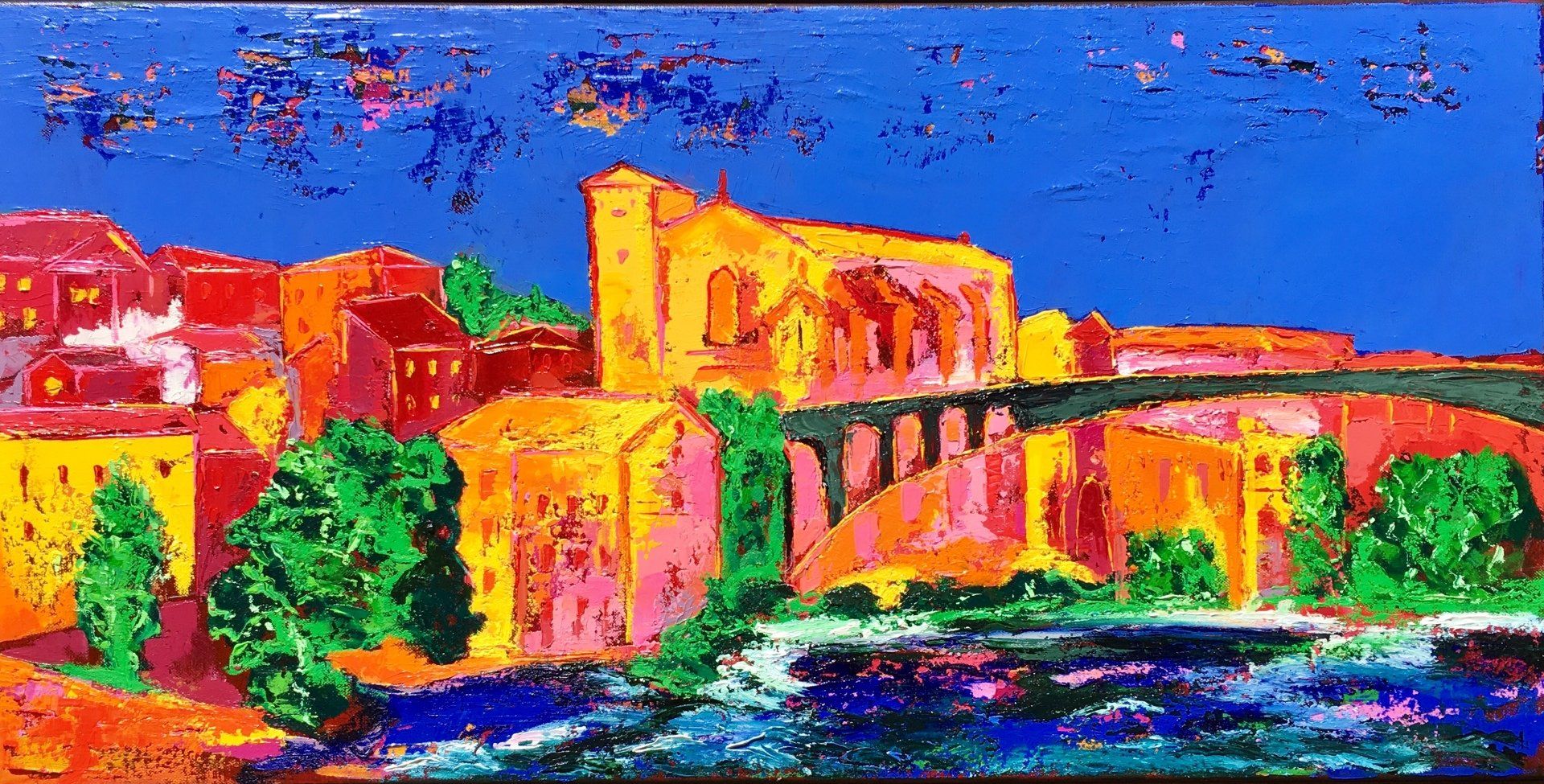 Artiste peintre Toulouse,Toulouse ma ville, cadeau de noel, noel a toulouse, frenchartist, artiste peintre toulouse, cadeau de noel parents,