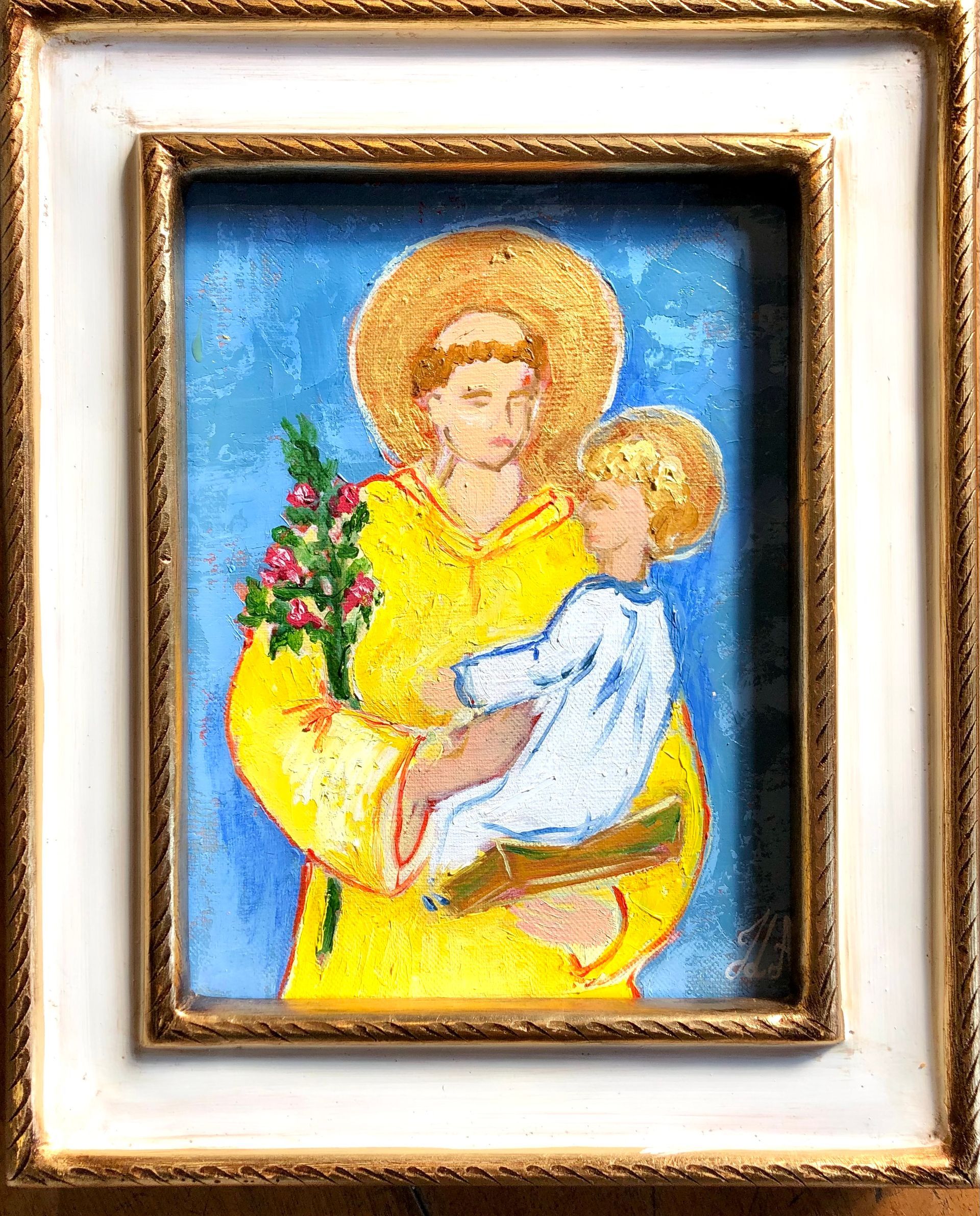 Huile et techniques mixtes 18x24 cm