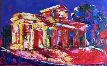 Toulouse ma ville, cadeau de noel, noel a toulouse, frenchartist, artiste peintre toulouse, cadeau de noel parents,