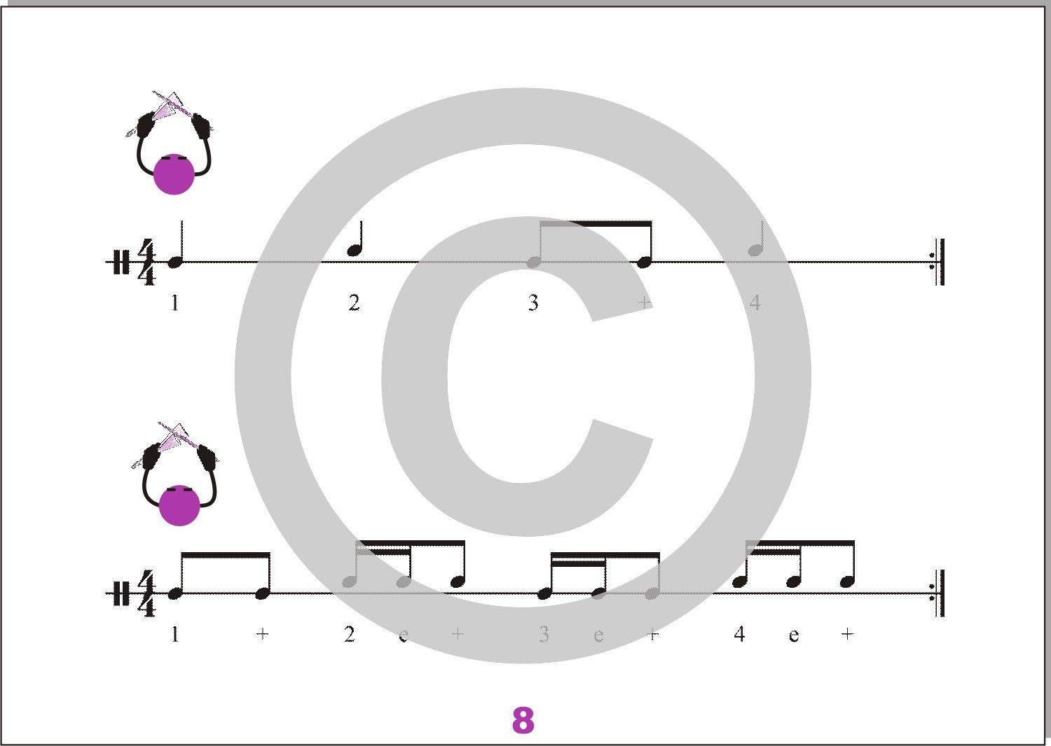 Kleinperkussion lernen | Rhythmus für Agogo mit Zählen und LeuWa Bildsymbol