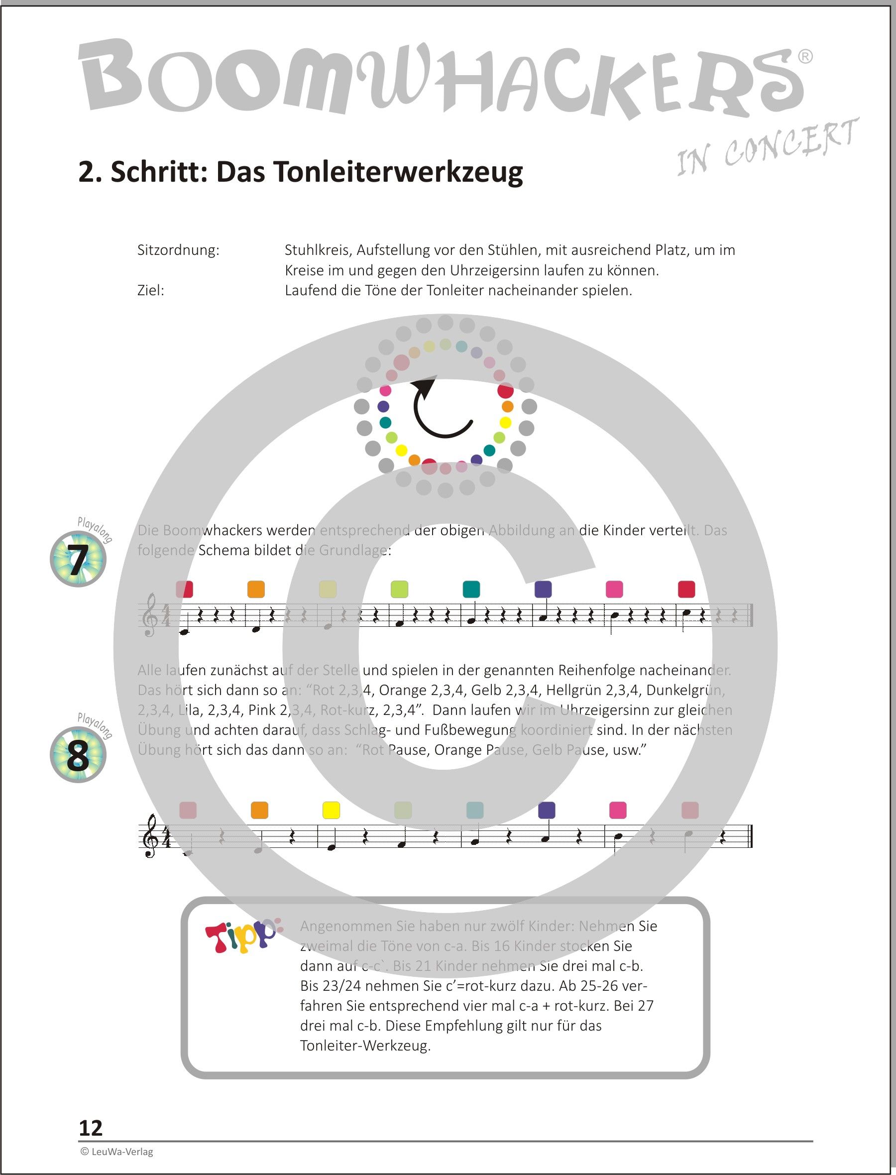 Boomwhackers in Concert von Andreas von Hoff | Rhythmusklasse in der Grundschule | Klassenmusizieren mit Kinder | bunte Noten