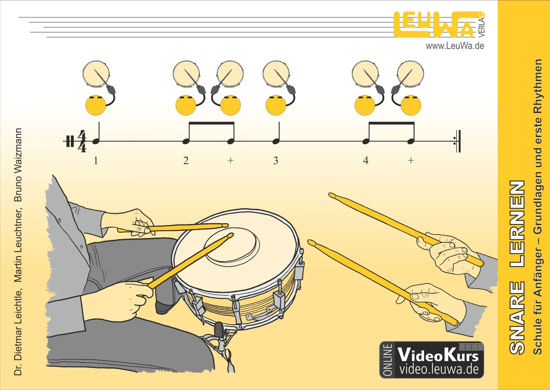 Snare Drum lernen | Einfaches Heft für Anfänger und Einsteiger | Grafik