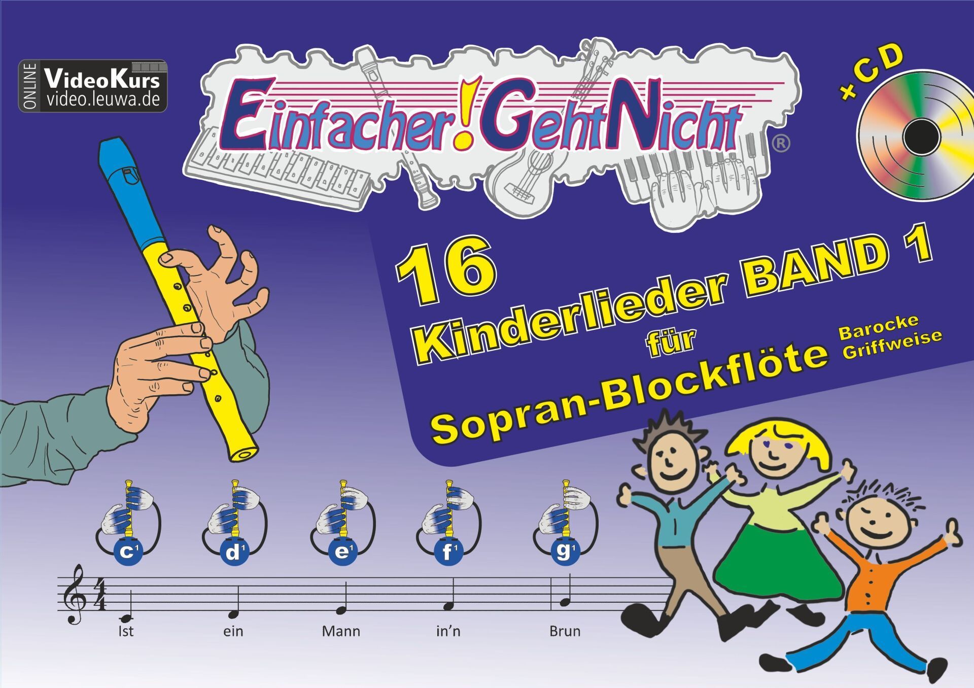 Einfache Kinderlieder für Keyboard und Klavier
