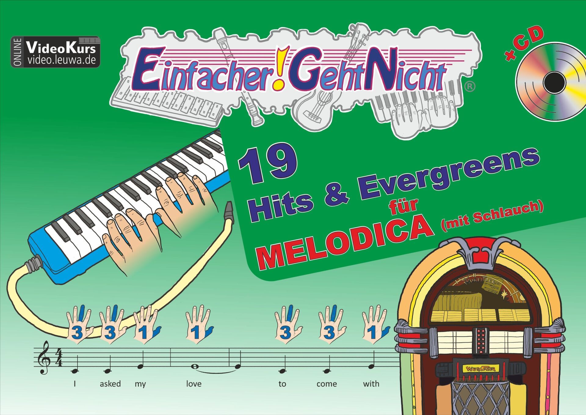 Hits und Evergreens für die Melodica mit Bildsymbolen | Für Einsteiger einfach und ohne Notenkenntnisse zu spielen