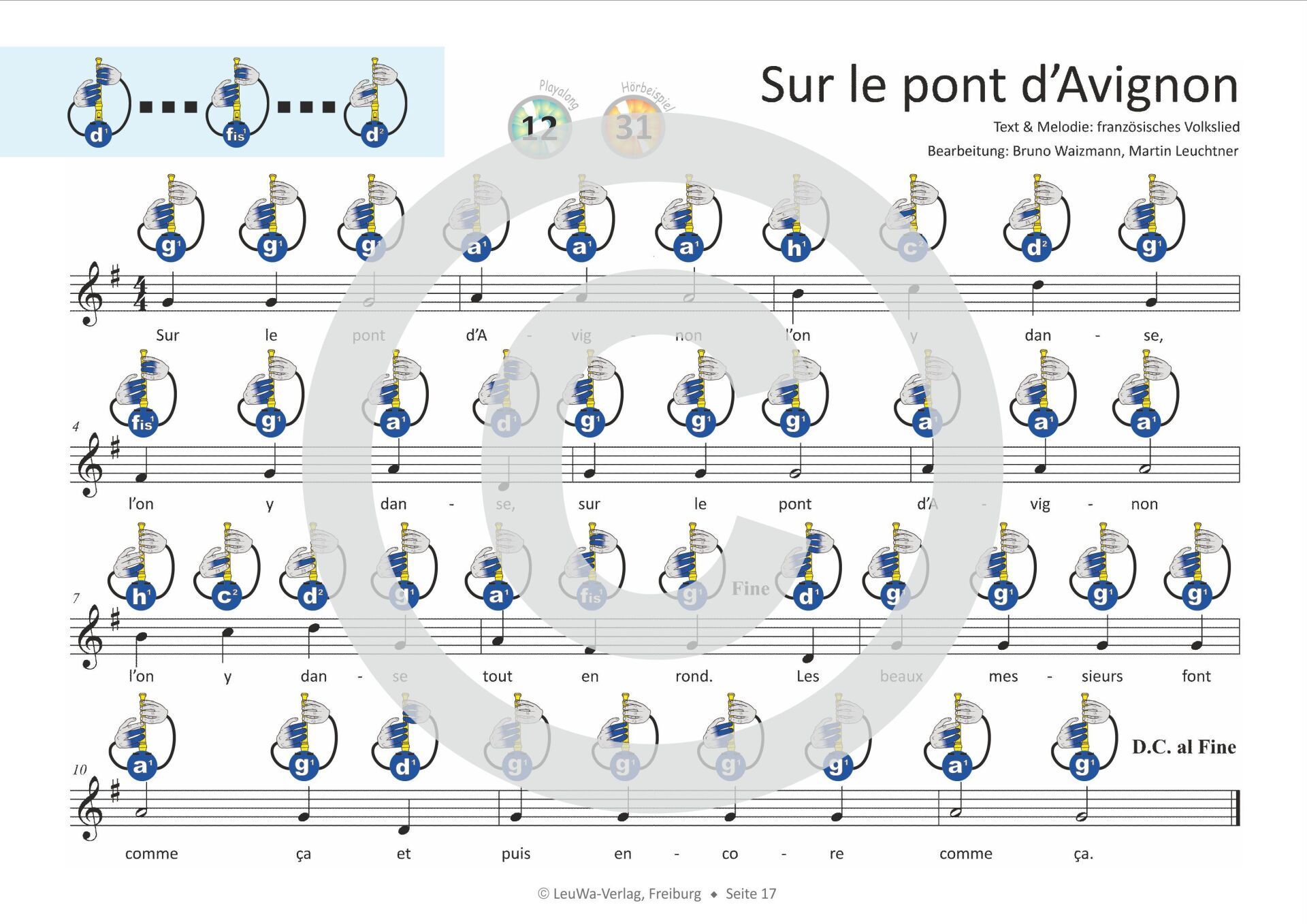 Liederheft für die Gitarre